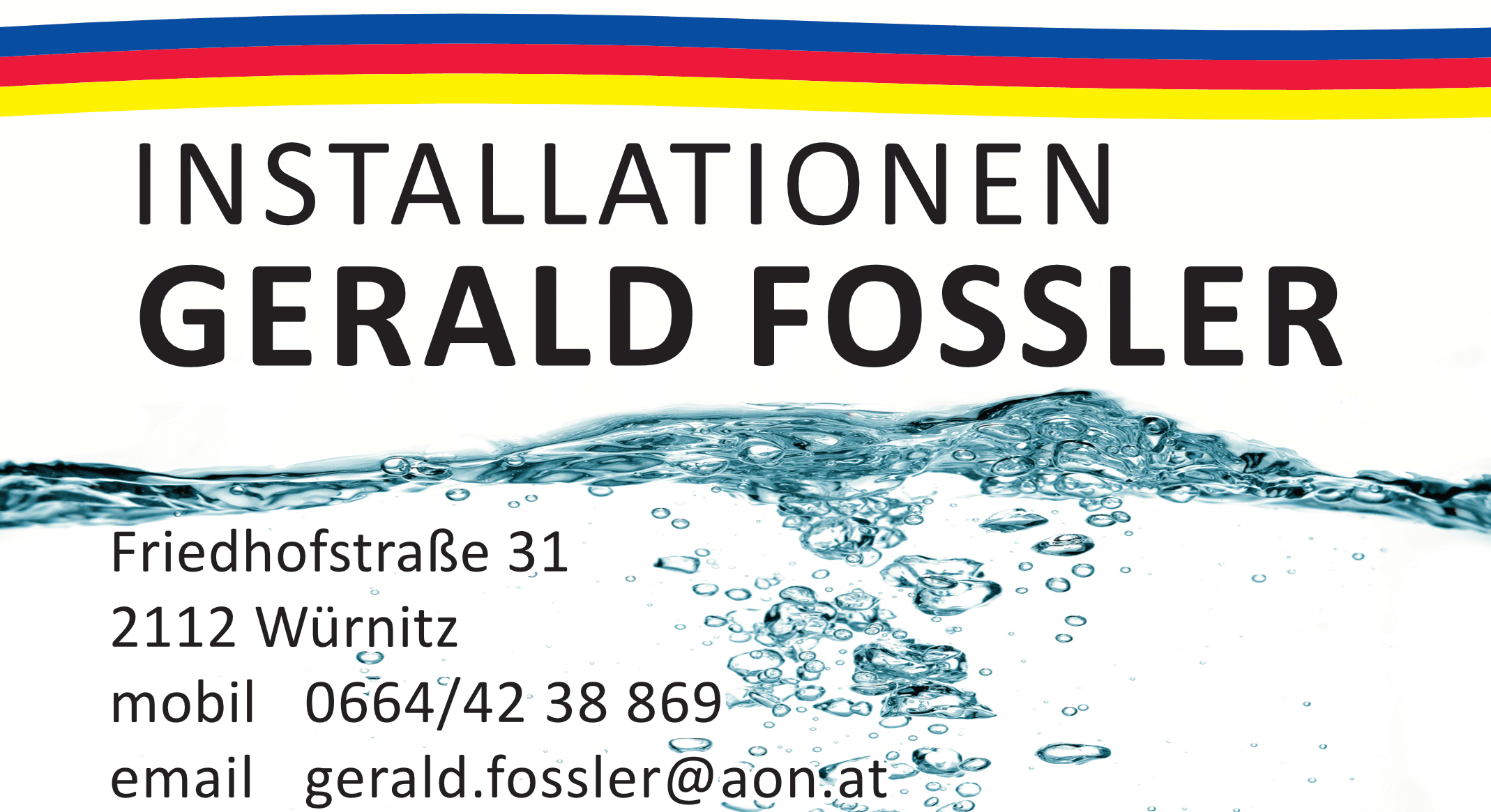 Das Logo der Firma Fossler Installationen